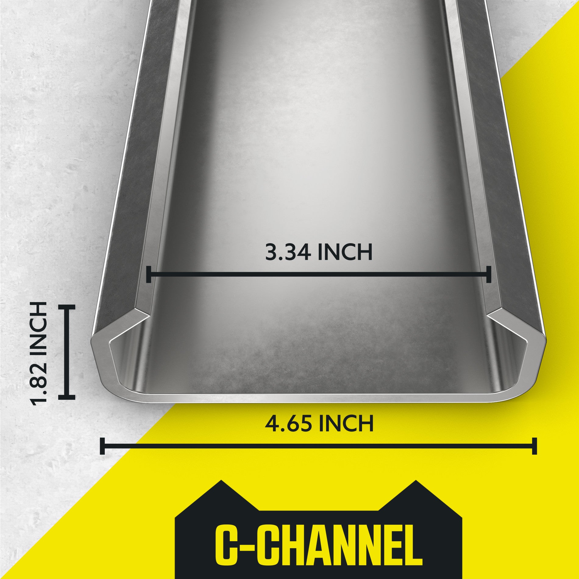 6 ft C Channel Winch Track, Steel