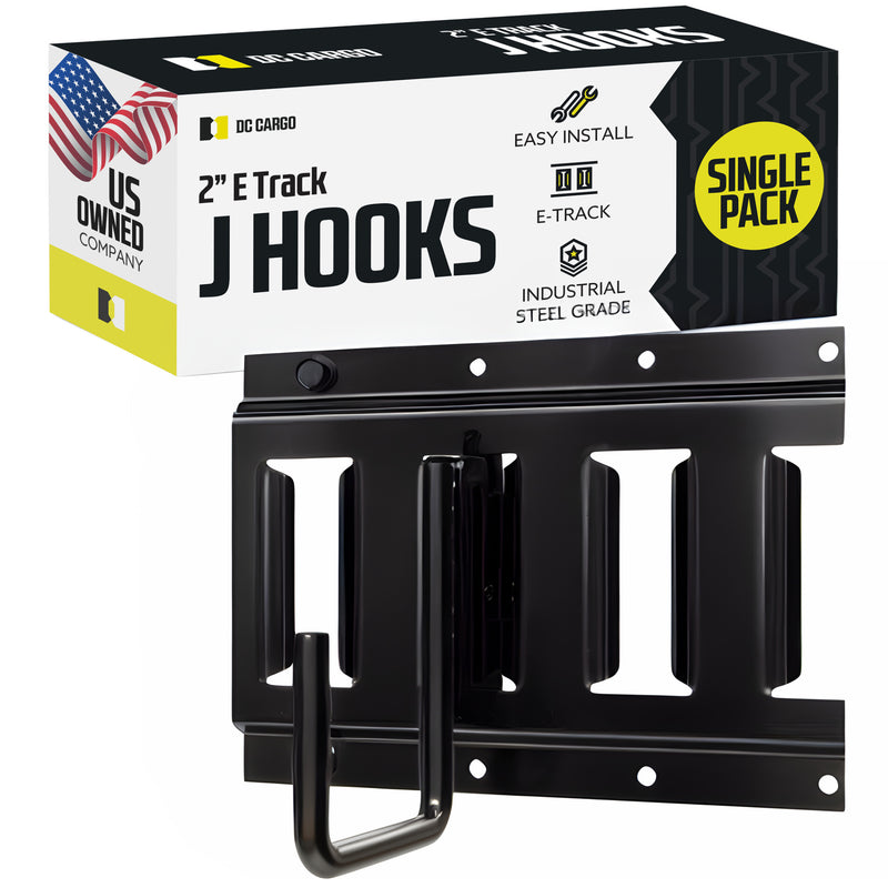 2" J-Hook E track Fitting Tiedown Truck Accessory