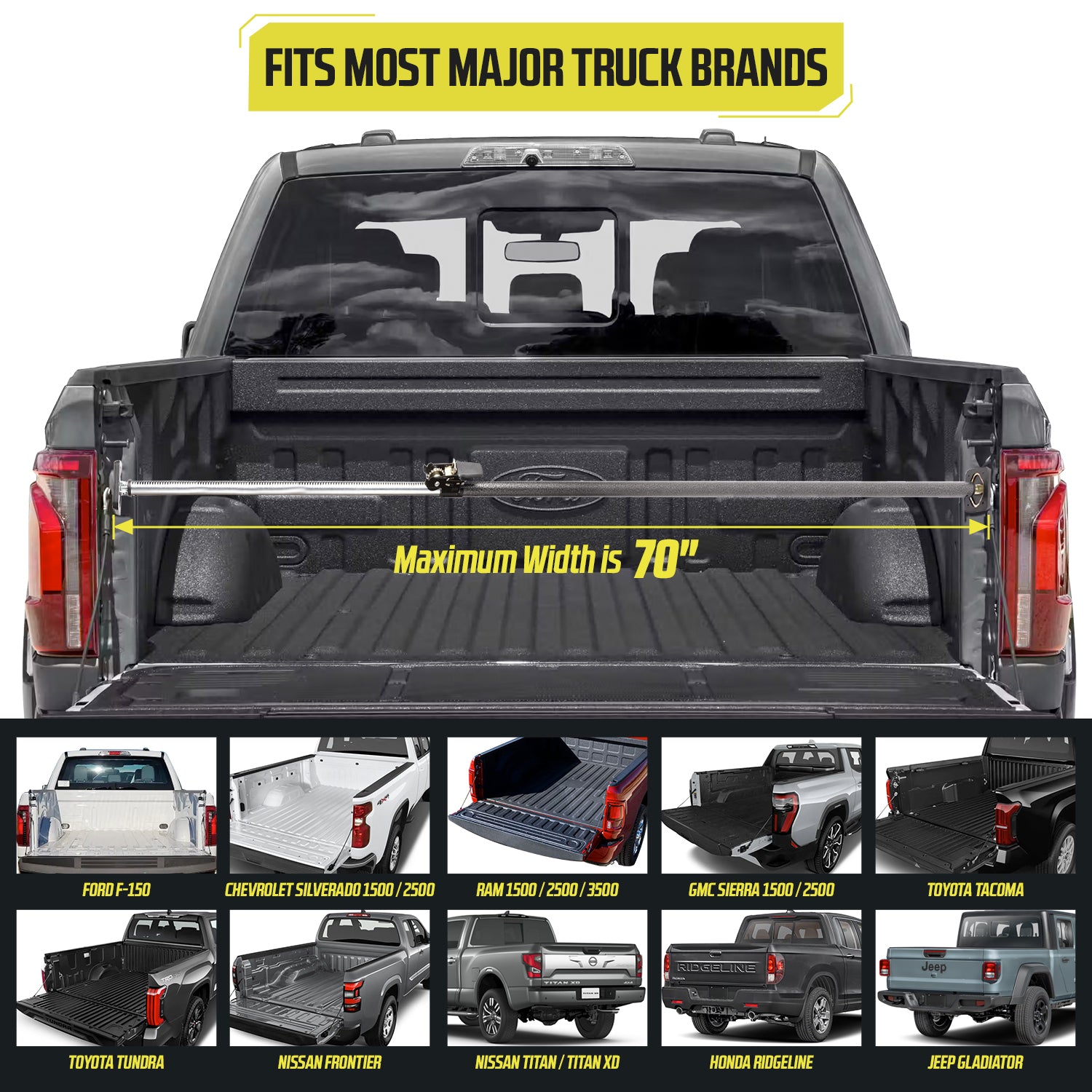 40" - 70" Load Lock Cargo Bar